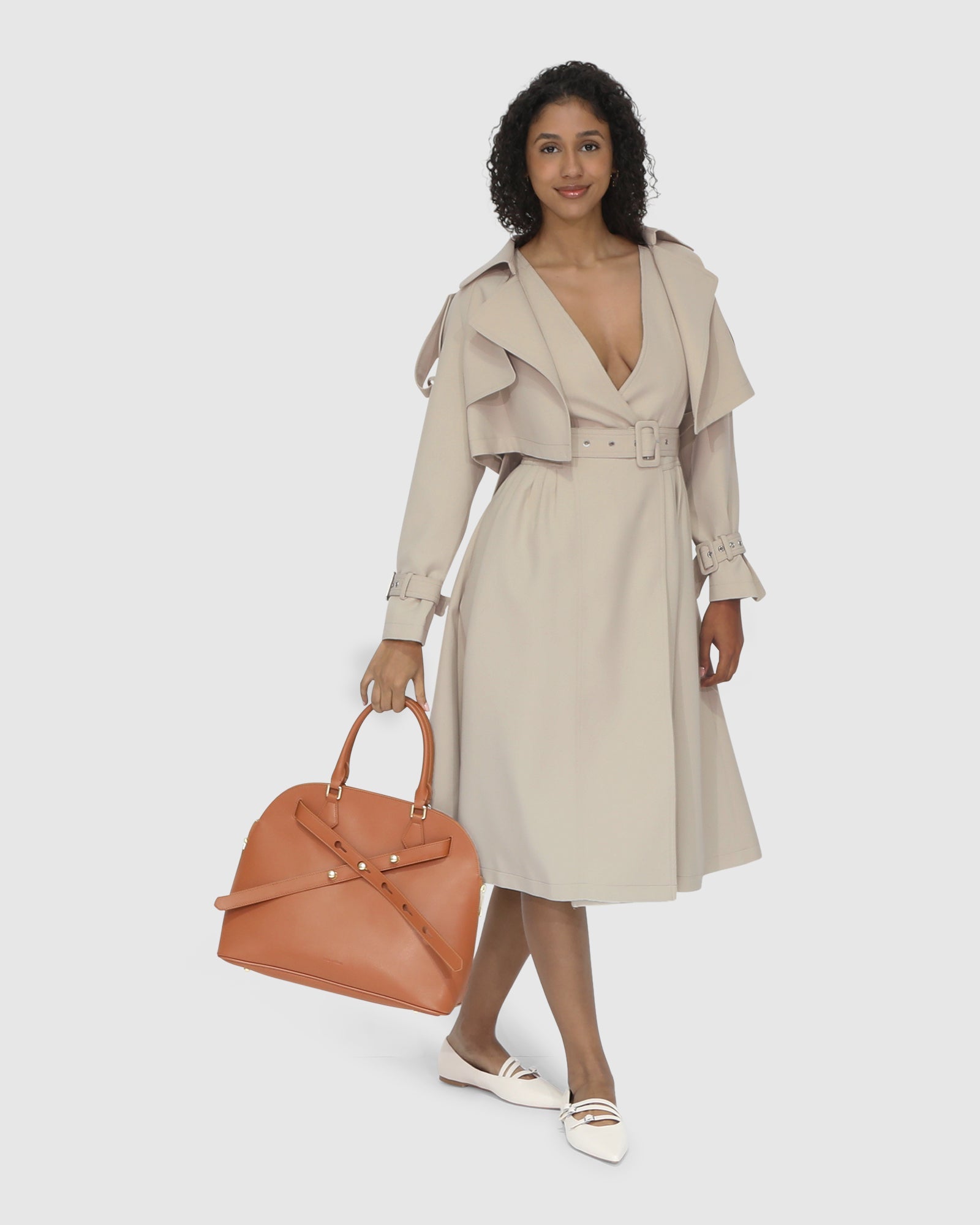 Women | Miss Independence Midi Dress | Sand