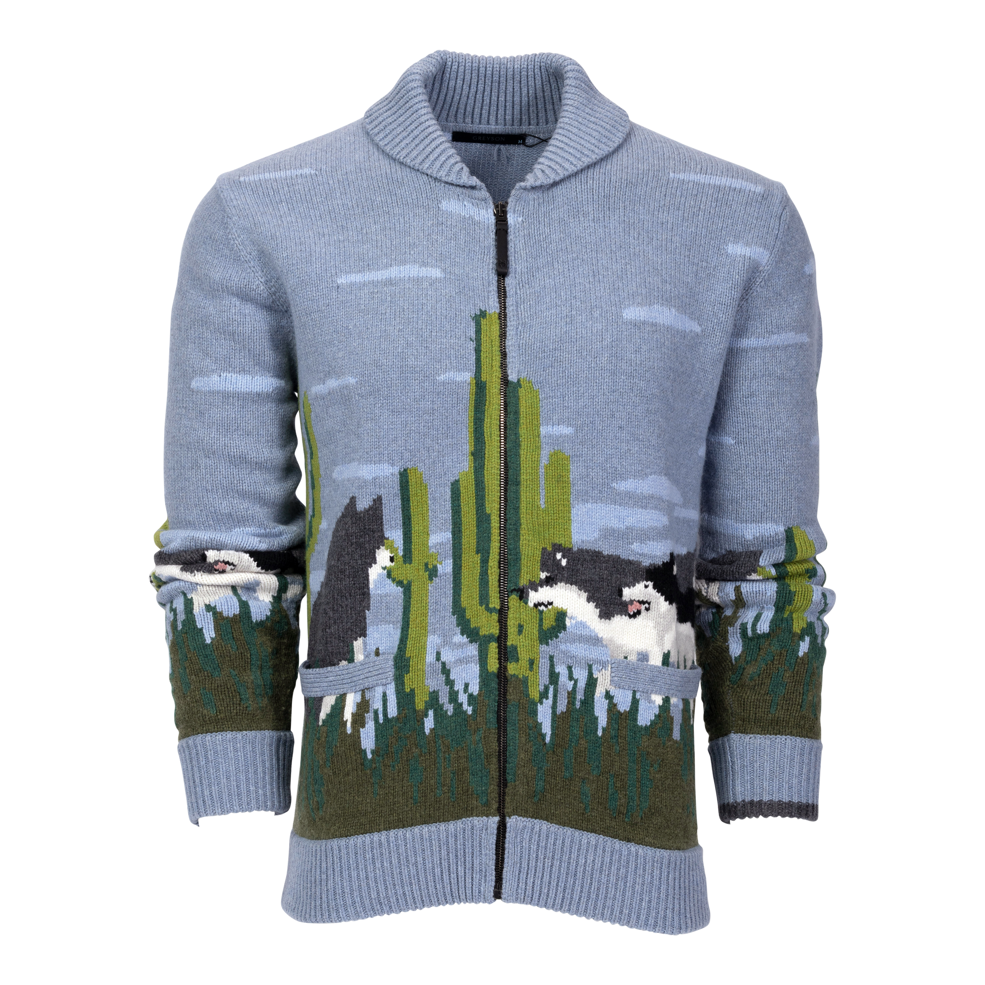 Men | Pack Cardigan | Wolf Blue