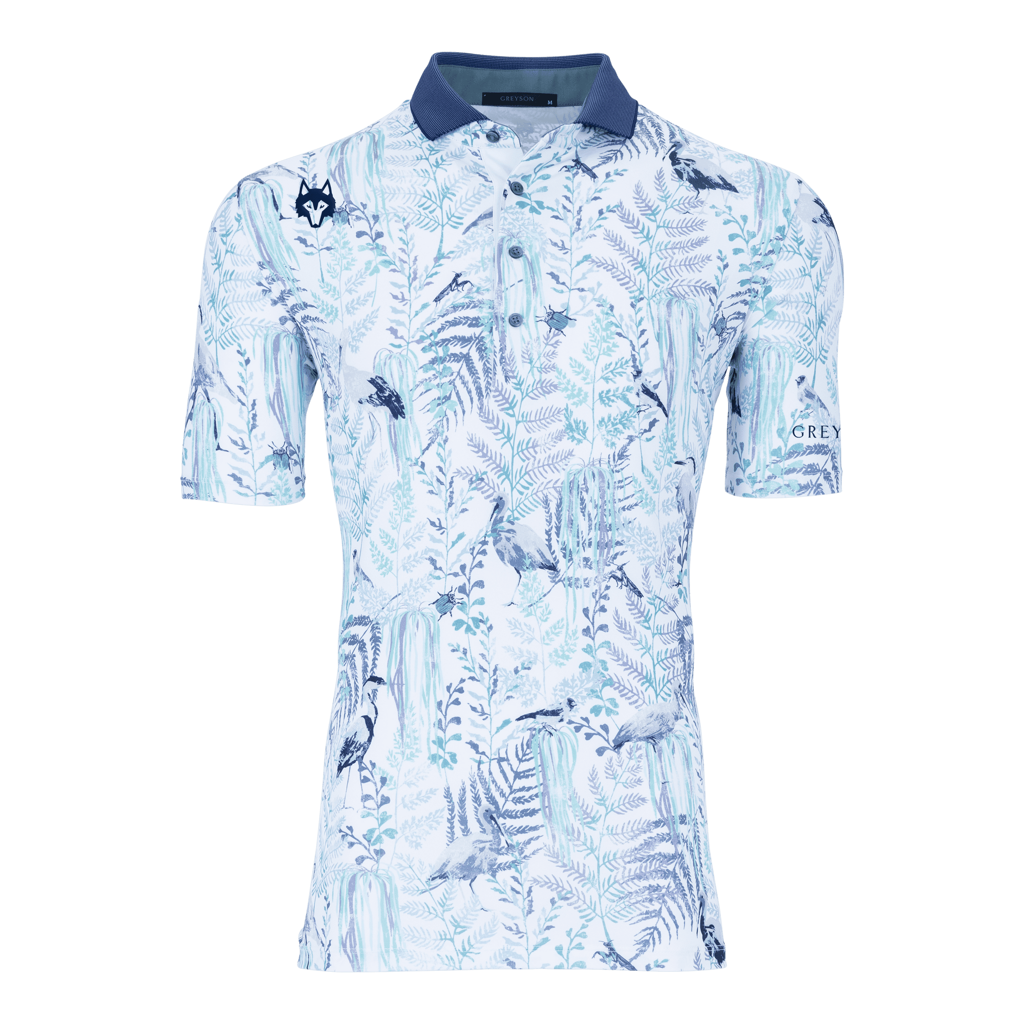 Men | Players Club Bird Song Polo | Arctic
