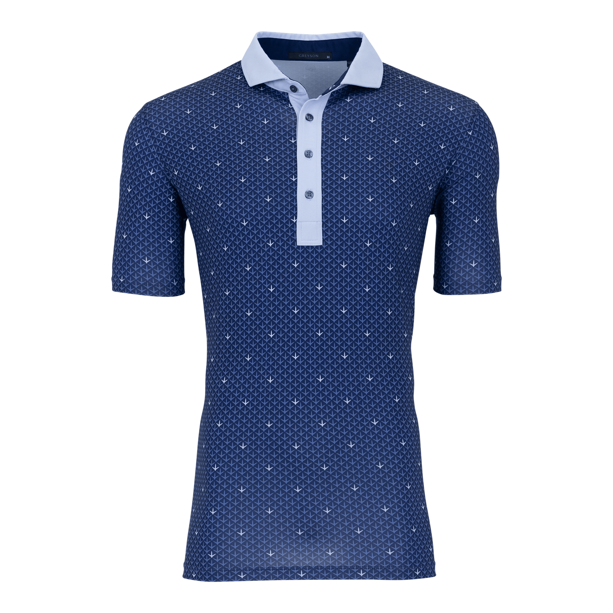 Men | Foot Prints Polo | Maltese Blue
