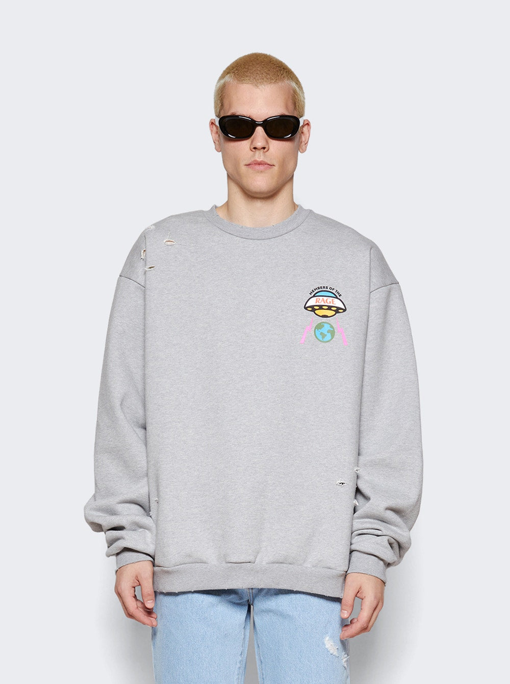 Men | Members of The Rage | Crewneck Sweatshirt | Heather Grey