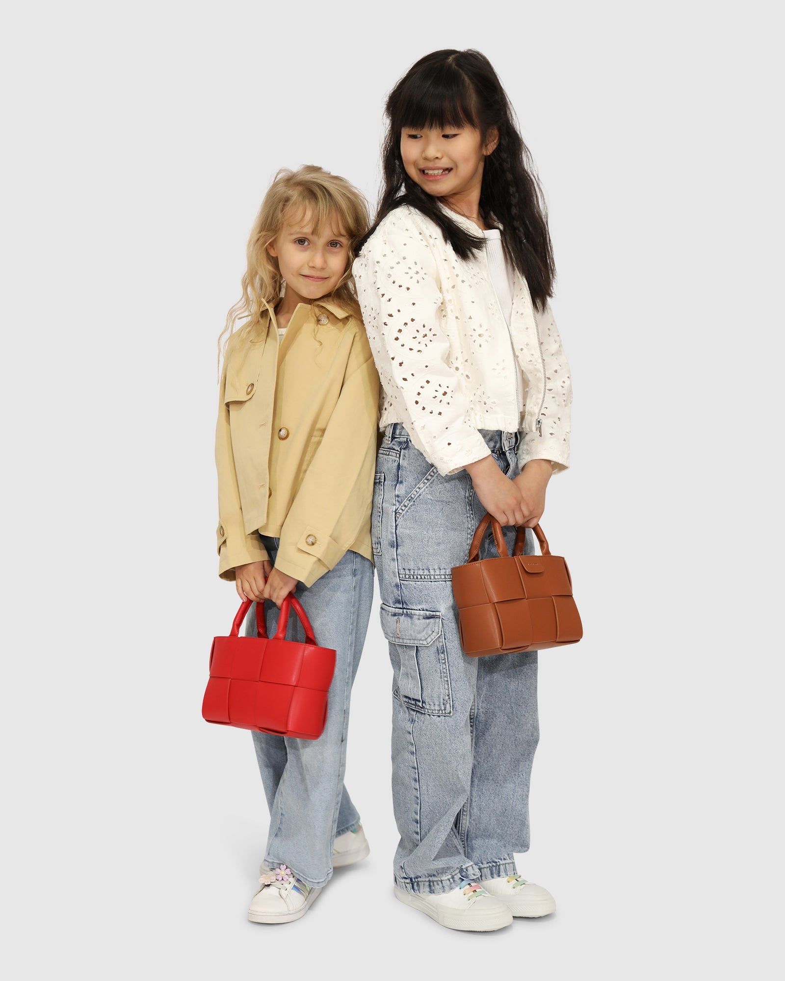 Kids | Matilda Cropped Trench Jacket | Khaki