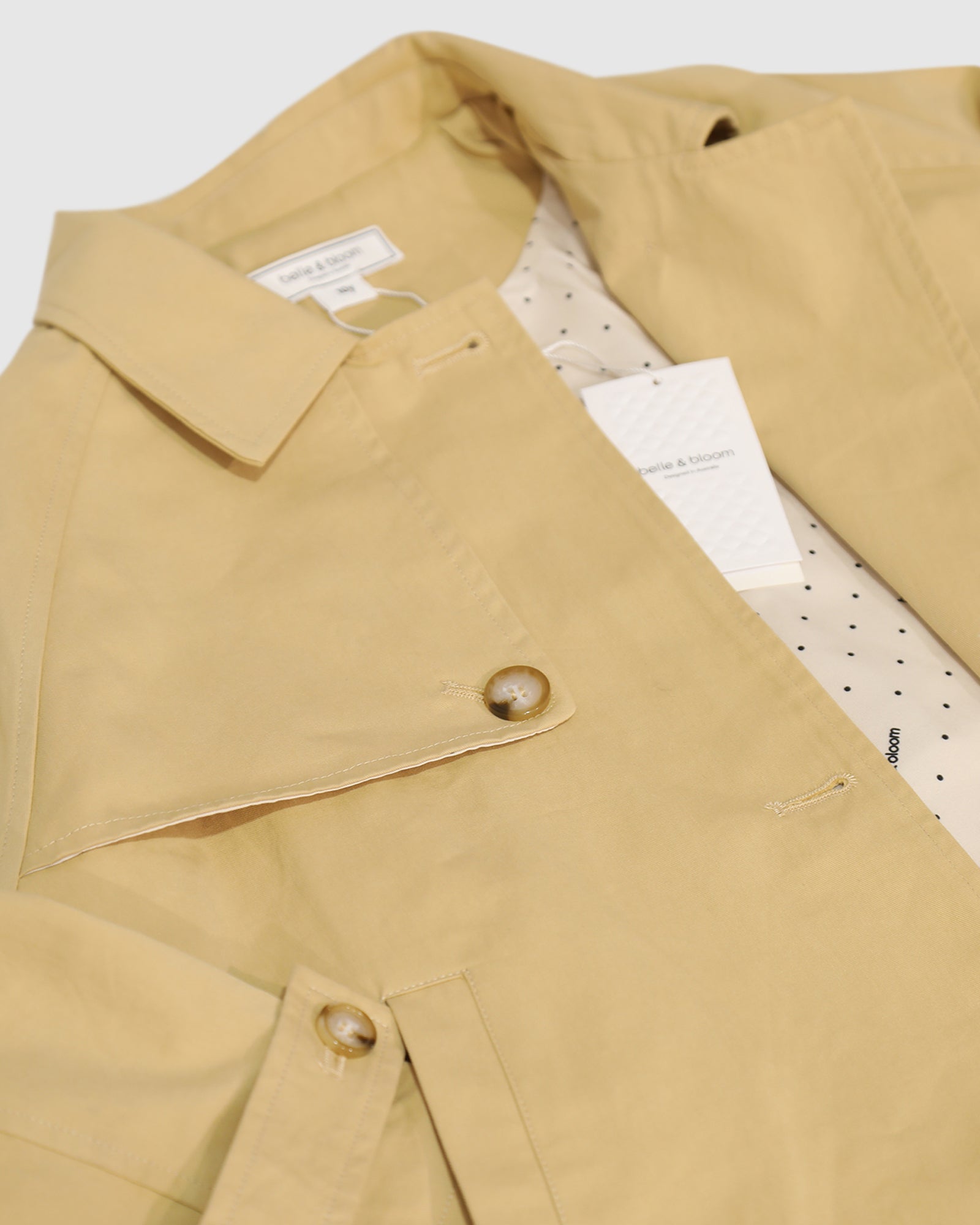 Kids | Matilda Cropped Trench Jacket | Khaki