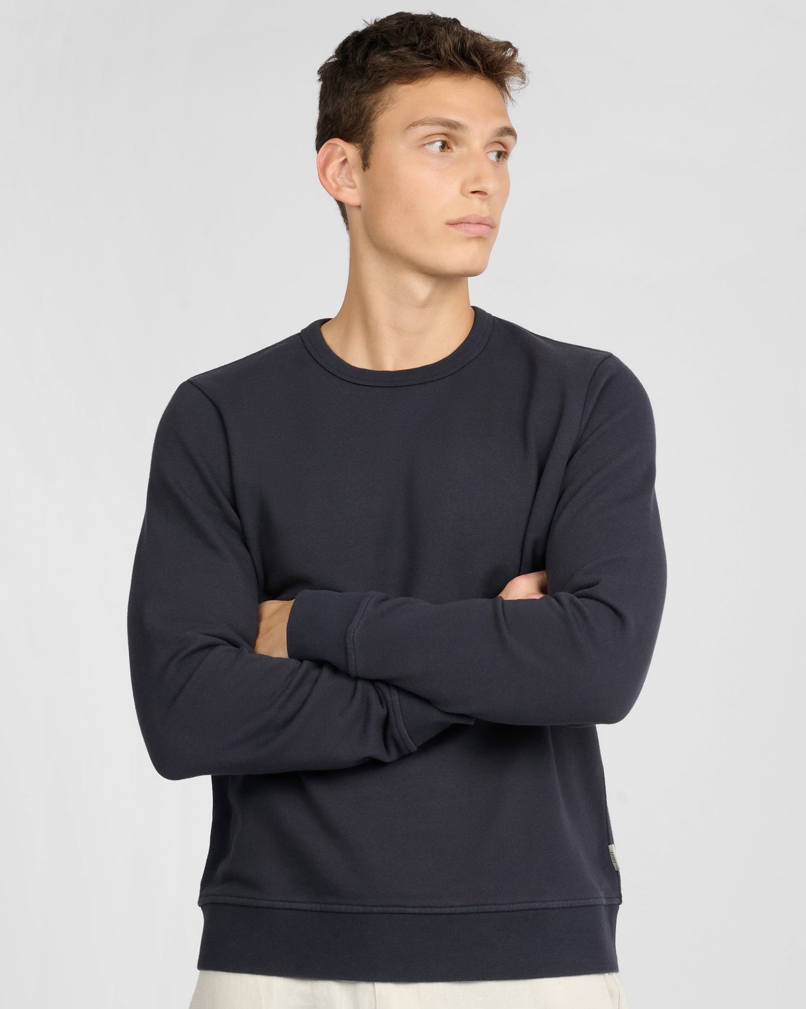 Mens | Terry Crewneck Sweater | Midnight