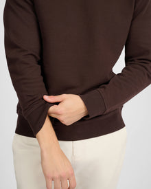 Mens | Terry Crewneck Sweater | Dark Java