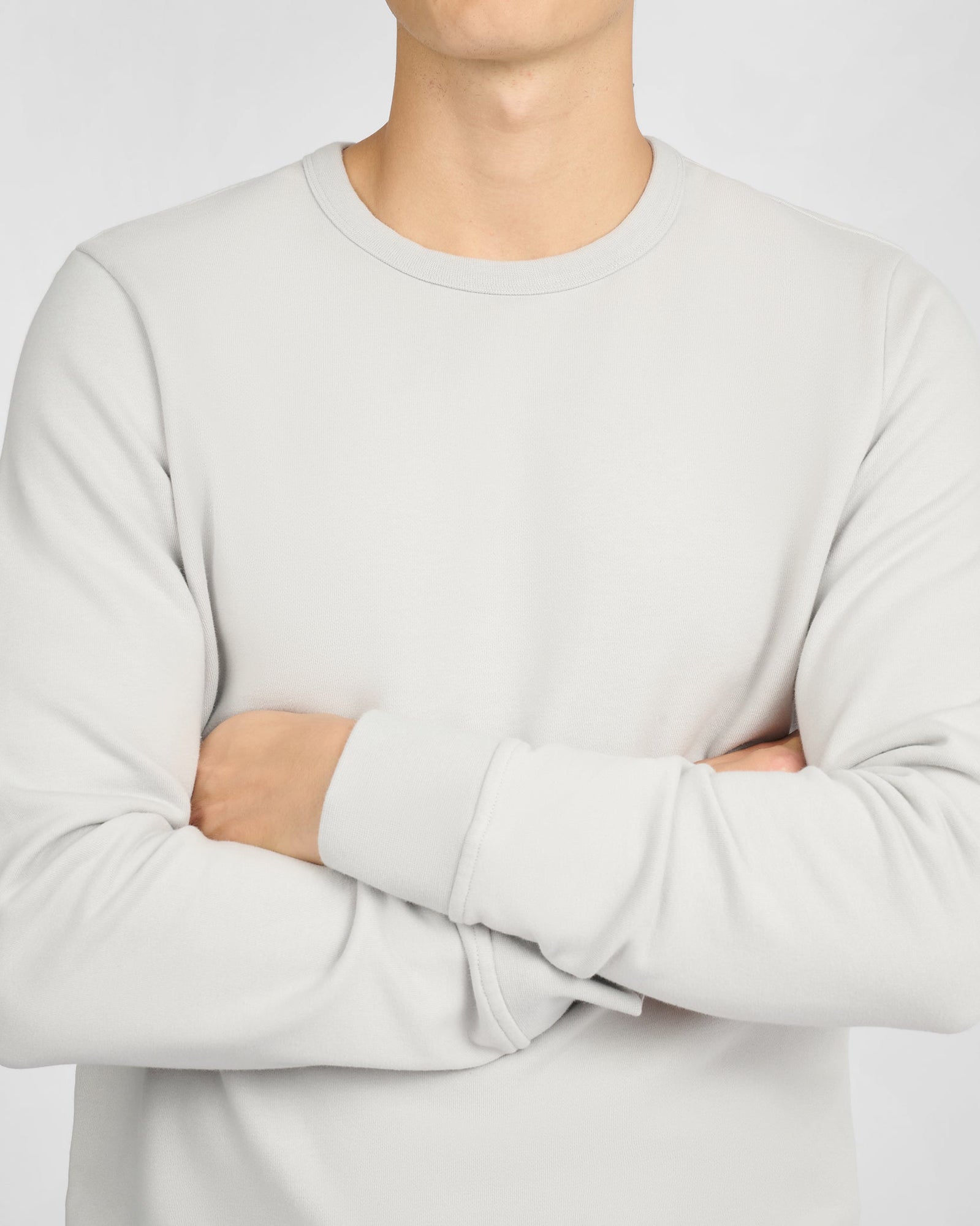 Mens | Terry Crewneck Sweater | Lunar Grey