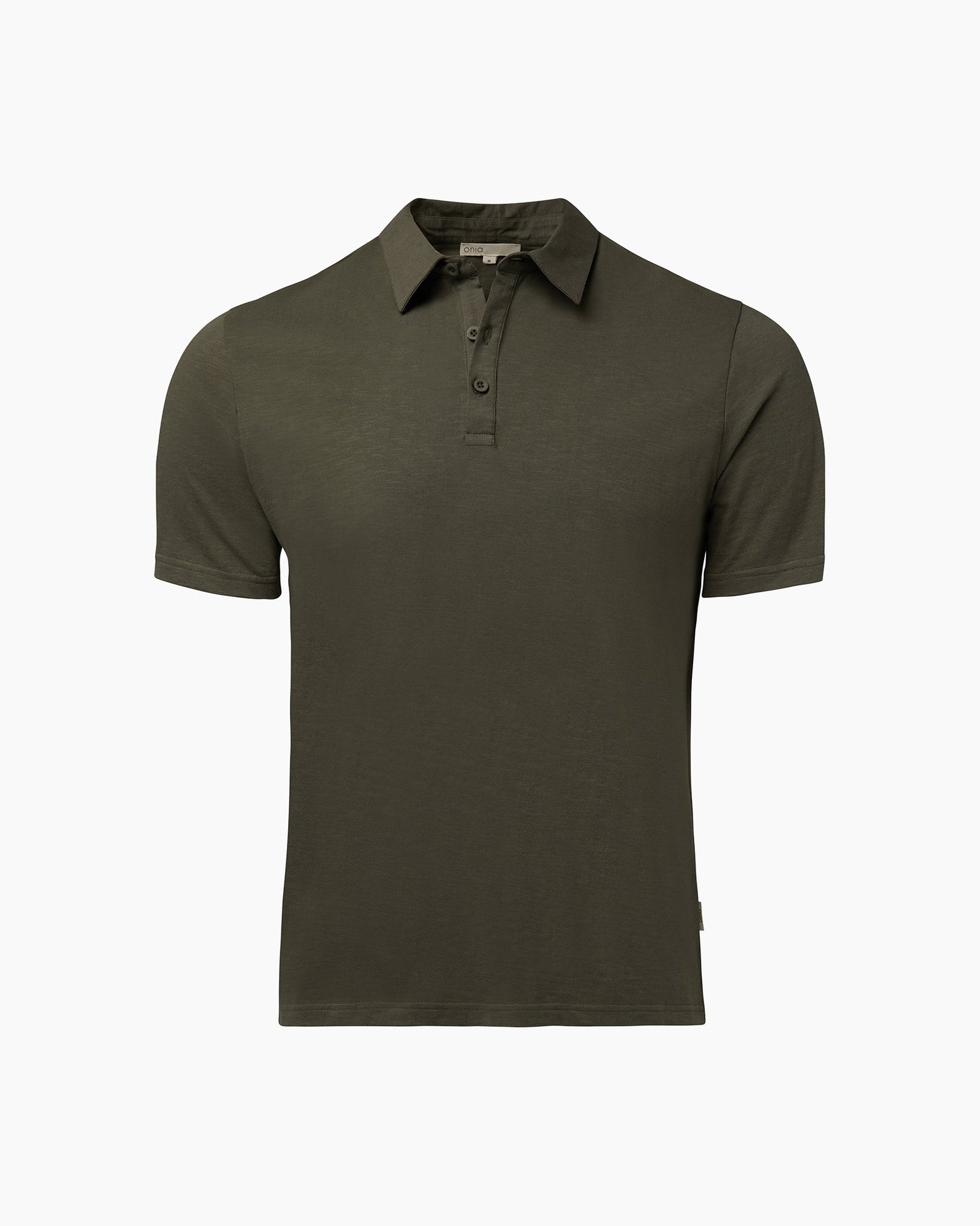 Mens | Slub Short Sleeve Polo | Agave