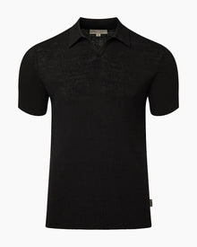 Mens | Johnny Collar Ribbed Polo | Gunmetal