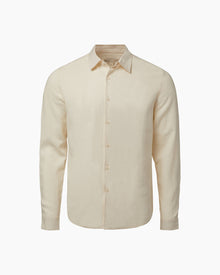 Mens | Standard Long Sleeve Linen Shirt | Oat