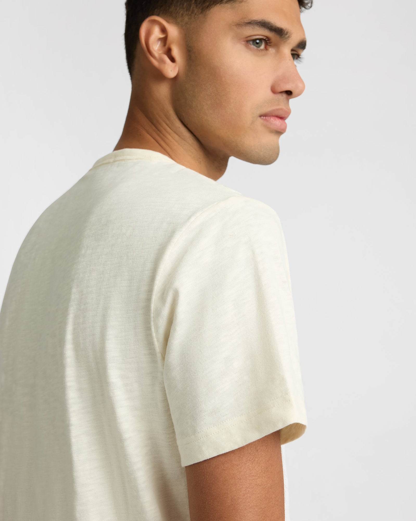 Mens | Heavyweight Slub Tee | Ecru
