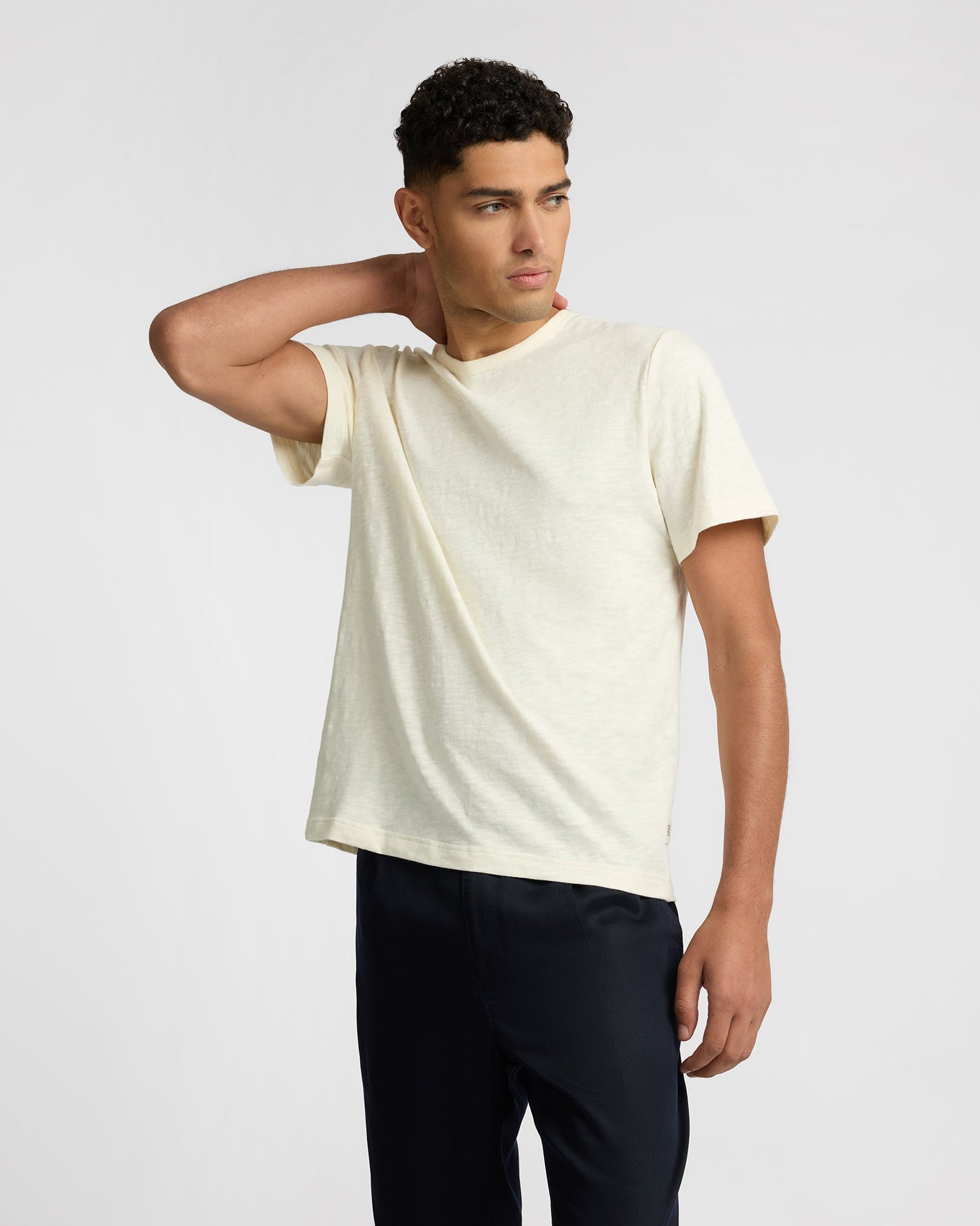 Mens | Heavyweight Slub Tee | Ecru