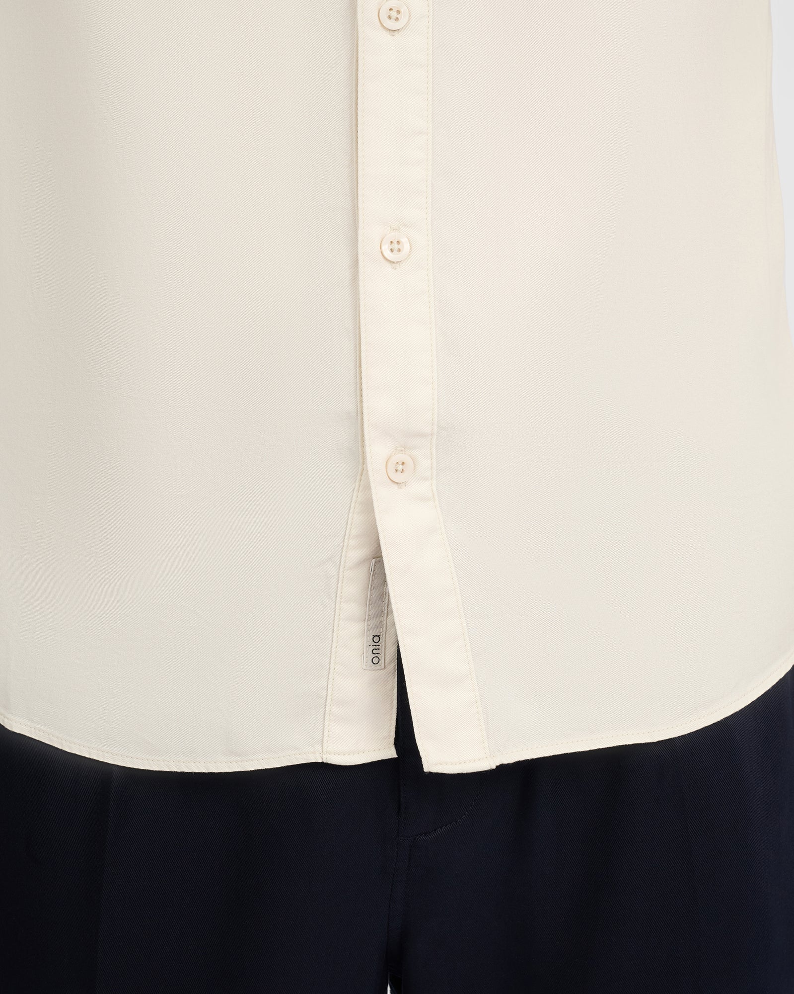 Mens | Lyocell Long Sleeve Shirt | White