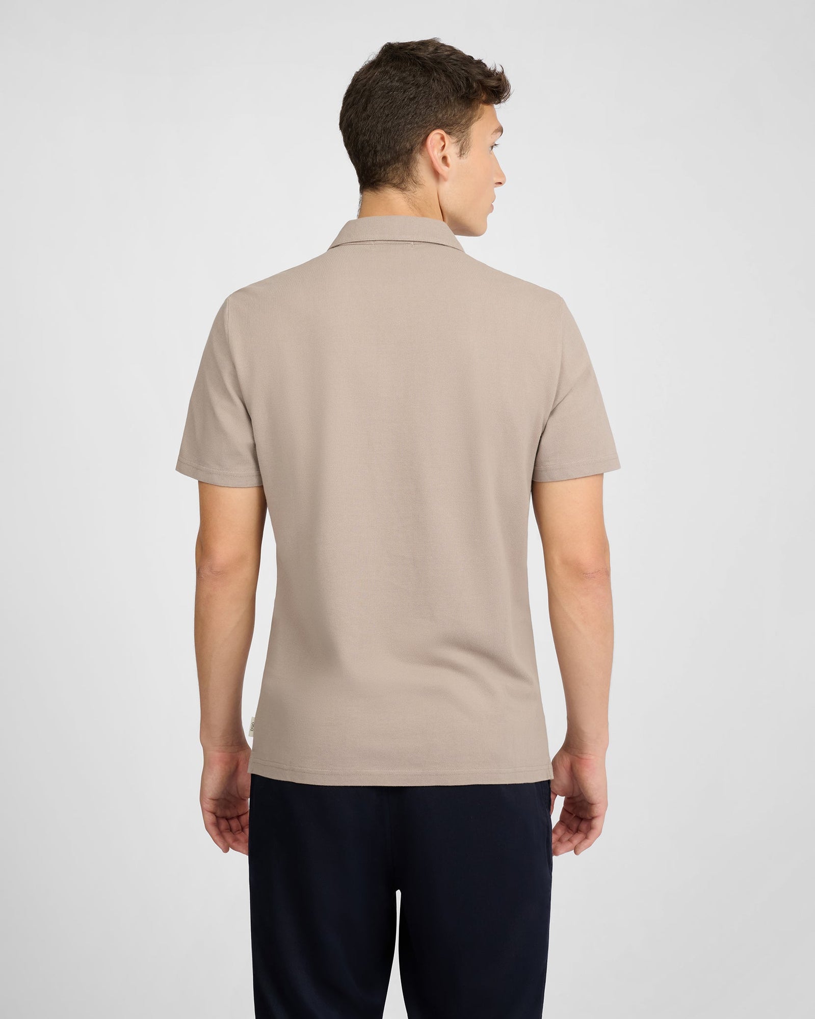 Mens | Short Sleeve Pique Polo | Cashew
