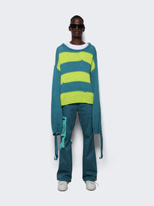 Members of The Rage | Flare Jeans Petrol | Green