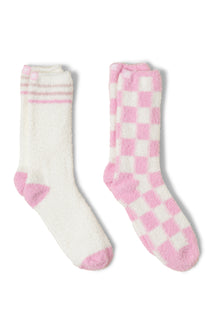 Womens | CozyChic 2 Pair Barbie Sock Set | Barbie Pink Multi