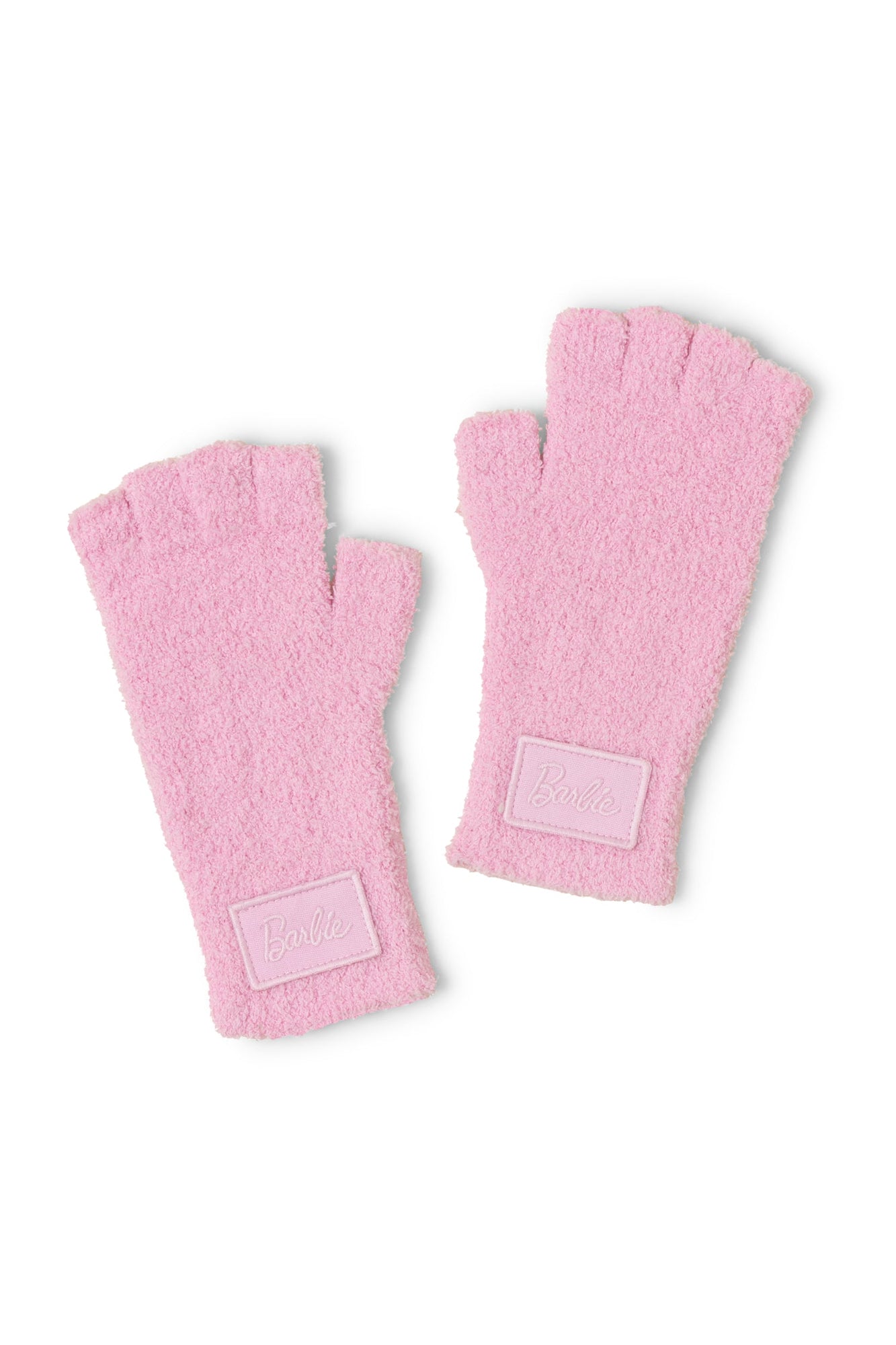 Womens | Cozychic Barbie Fingerless Gloves | Barbie Pink