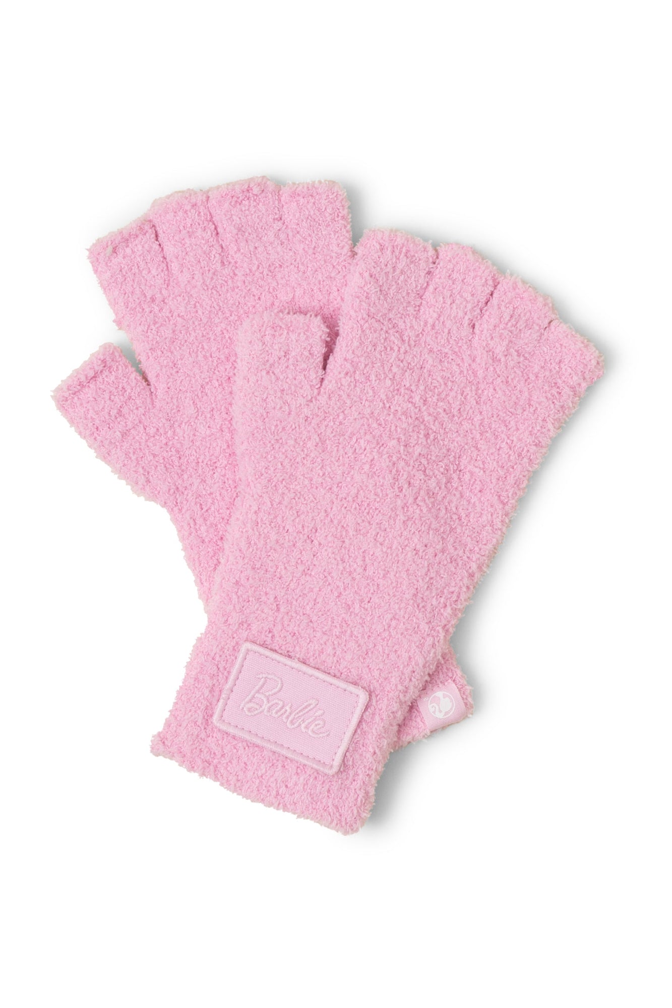 Womens | Cozychic Barbie Fingerless Gloves | Barbie Pink