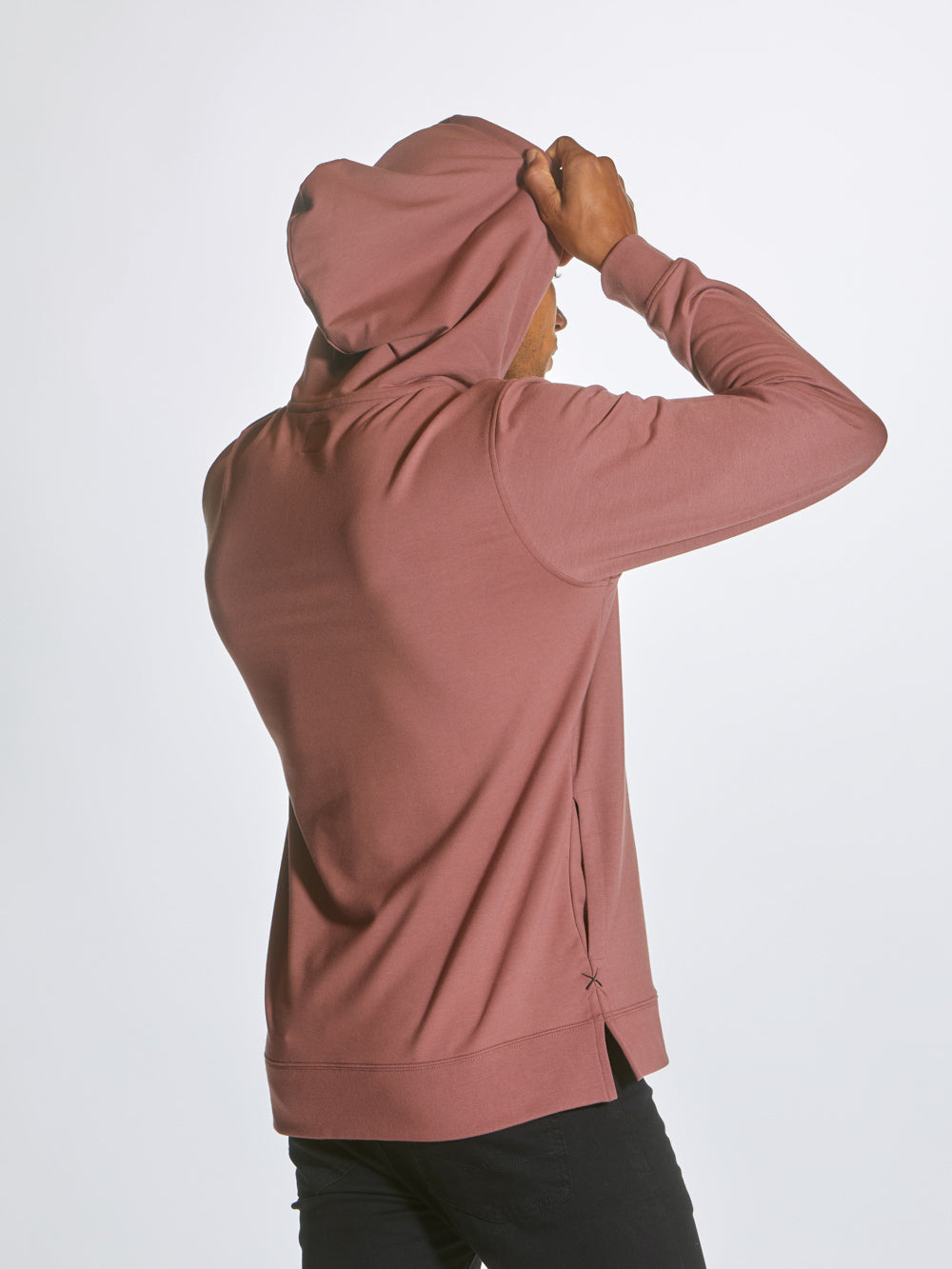 Mens | Hyperloop Hoodie Split-Hem | Mulberry