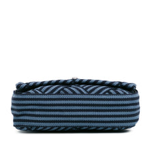 Chanel | Pre-Owned Canvas Stripe Flap Bag | BlueBlack