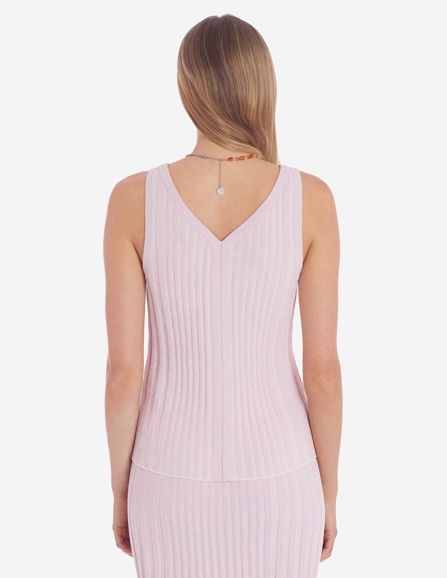 Unisex | Baby Fox Patch Ribbed Cotton Tank Top | Lilac
