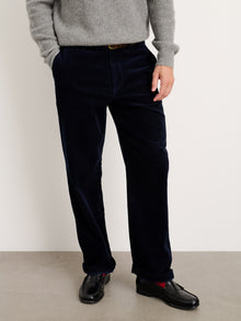 Men | Straight Leg Pant | Corduroy (Long Inseam) Dark Navy
