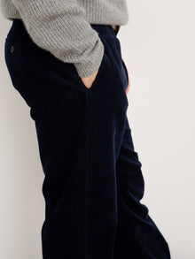 Men | Straight Leg Pant | Corduroy (Long Inseam) Dark Navy