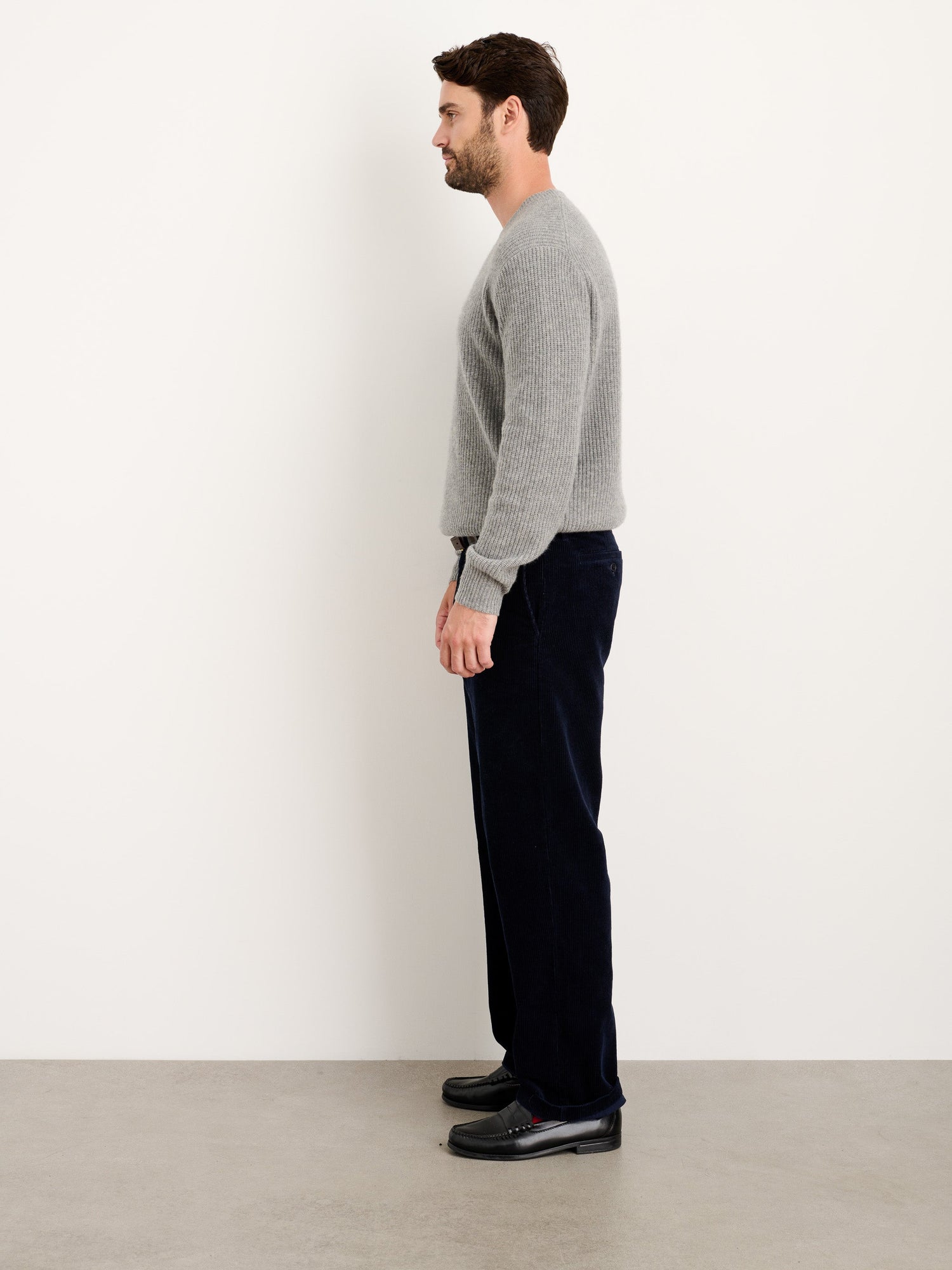 Men | Straight Leg Pant | Corduroy (Long Inseam) Dark Navy