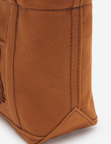 Womens | Fox Head Woven Logo Canvas Tote Bag - Mini | Fawn Brown