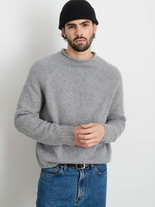 Men | Alex Rollneck Sweater | Alpaca Heather Grey