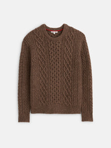 Men | Donegal Fisherman Sweater | Coffee