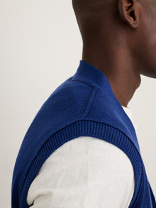 Men | V-Neck Sweater Vest | Navy