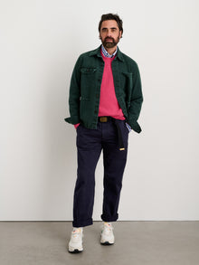Men | Garment Dyed Work Jacket | Recycled Denim Dark Spruce