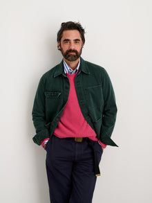Men | Garment Dyed Work Jacket | Recycled Denim Dark Spruce
