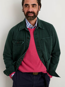 Men | Garment Dyed Work Jacket | Recycled Denim Dark Spruce