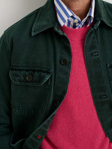 Men | Garment Dyed Work Jacket | Recycled Denim Dark Spruce