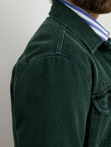 Men | Garment Dyed Work Jacket | Recycled Denim Dark Spruce