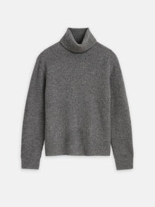 Men | Judd Ribbed Turtleneck | Washed Cashmere Heather Pewter