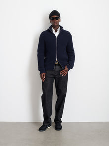 Men | Wright Cardigan | Chunky Cotton Dark Navy