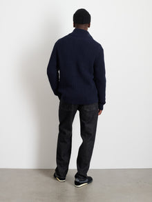 Men | Wright Cardigan | Chunky Cotton Dark Navy