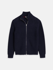 Men | Wright Cardigan | Chunky Cotton Dark Navy