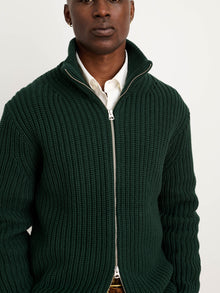 Men | Wright Cardigan | Chunky Cotton Dark Spruce