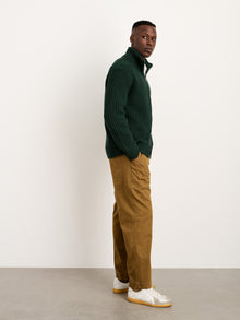 Men | Wright Cardigan | Chunky Cotton Dark Spruce
