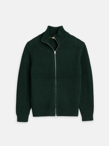 Men | Wright Cardigan | Chunky Cotton Dark Spruce