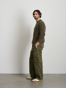 Men | Jordan Sweater | Marled Cashmere Marled Olive