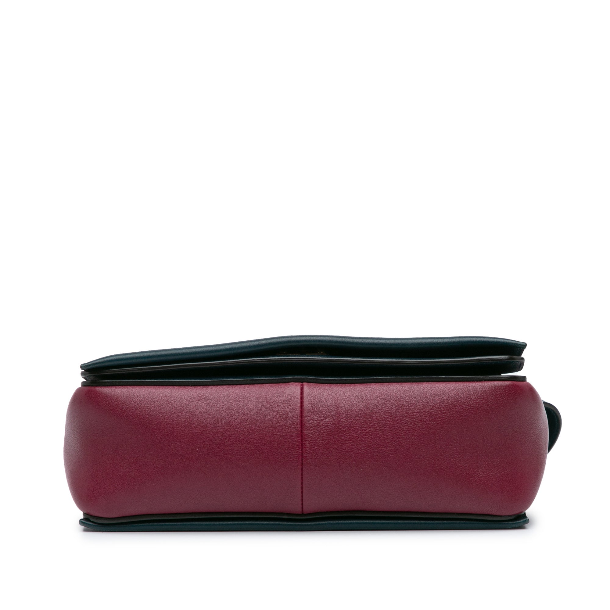 Celine | Pre-Owned Leather Frame Shoulder Bag | Red