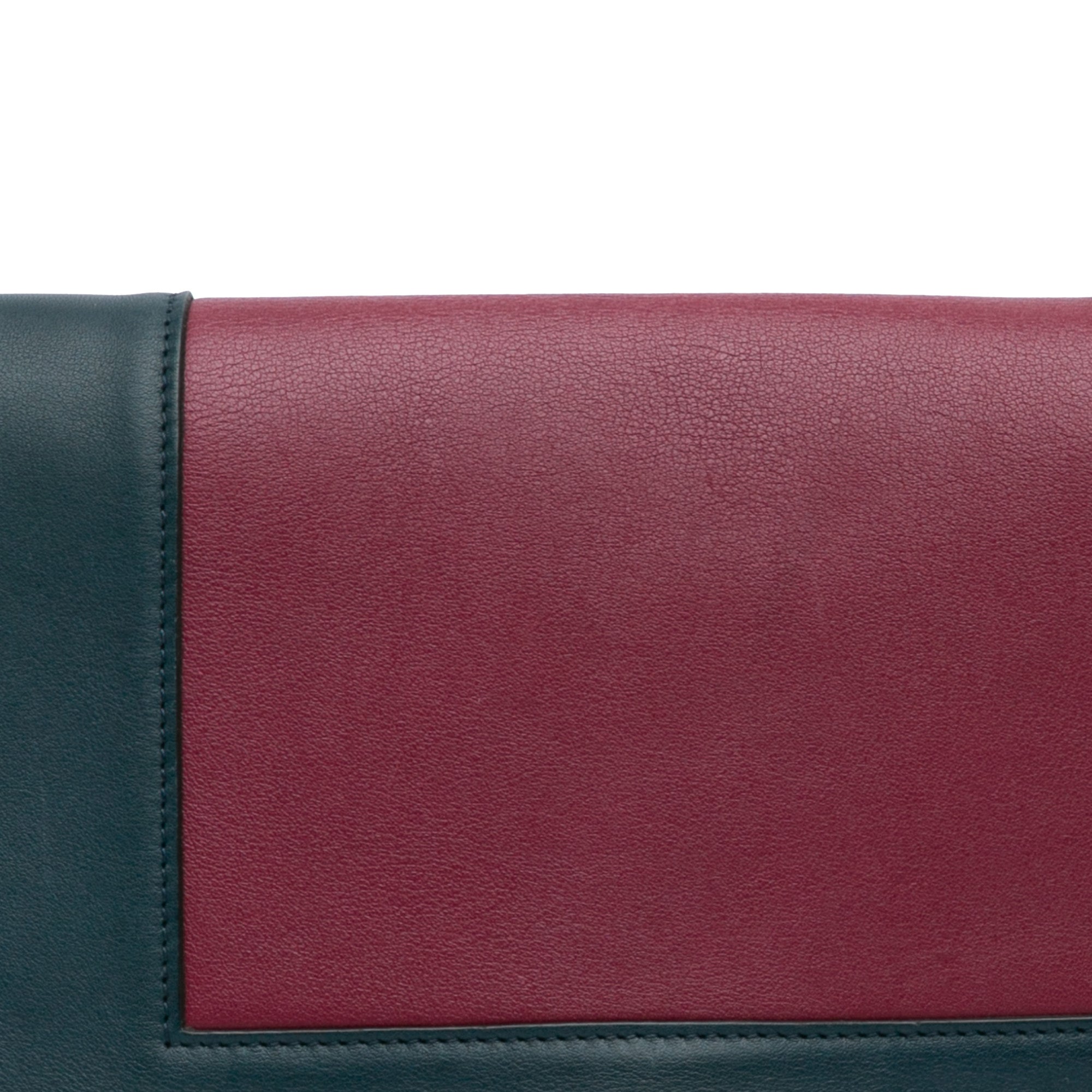 Celine | Pre-Owned Leather Frame Shoulder Bag | Red