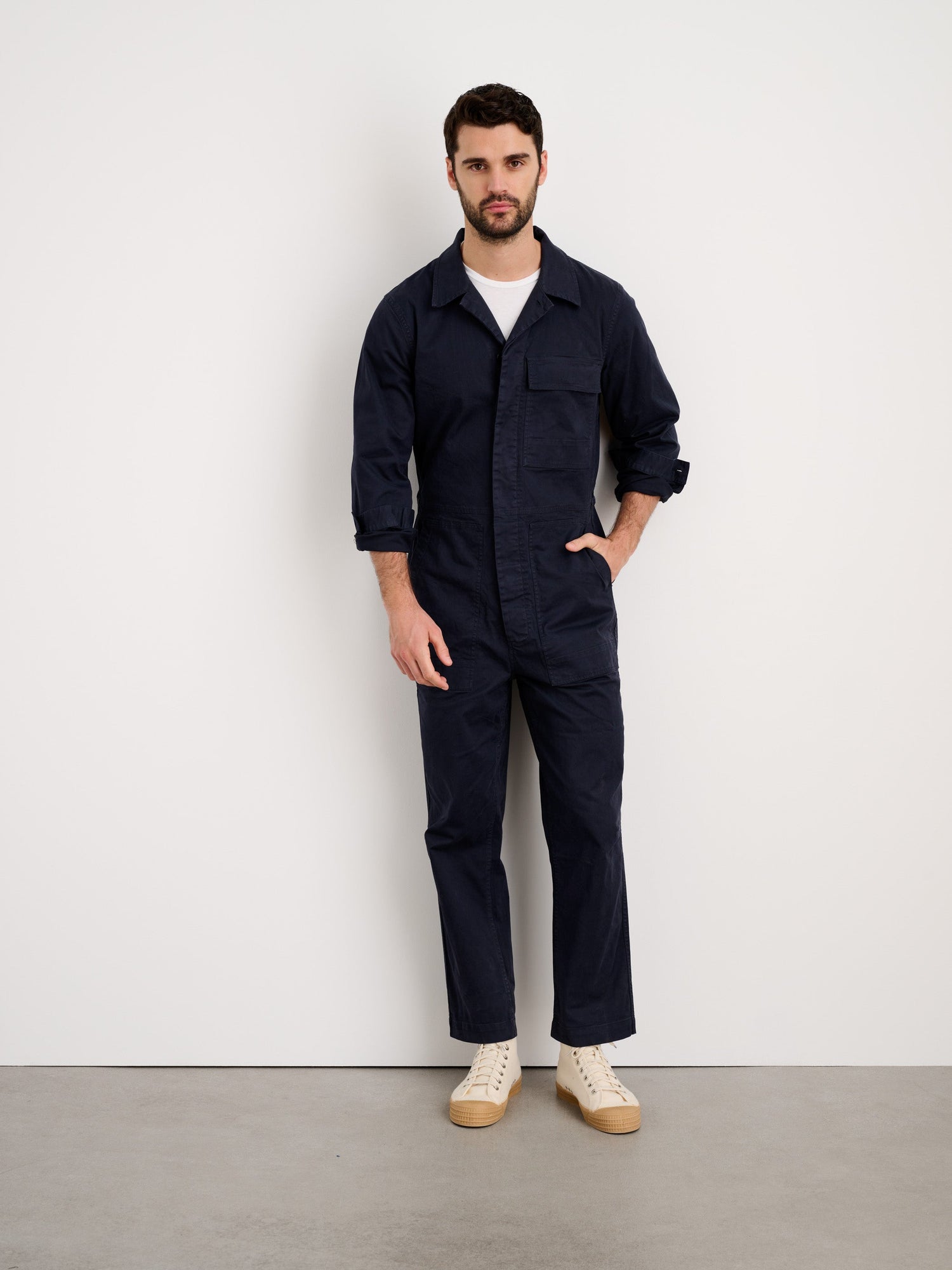 Men | Field Jumpsuit | Chino Dark Navy