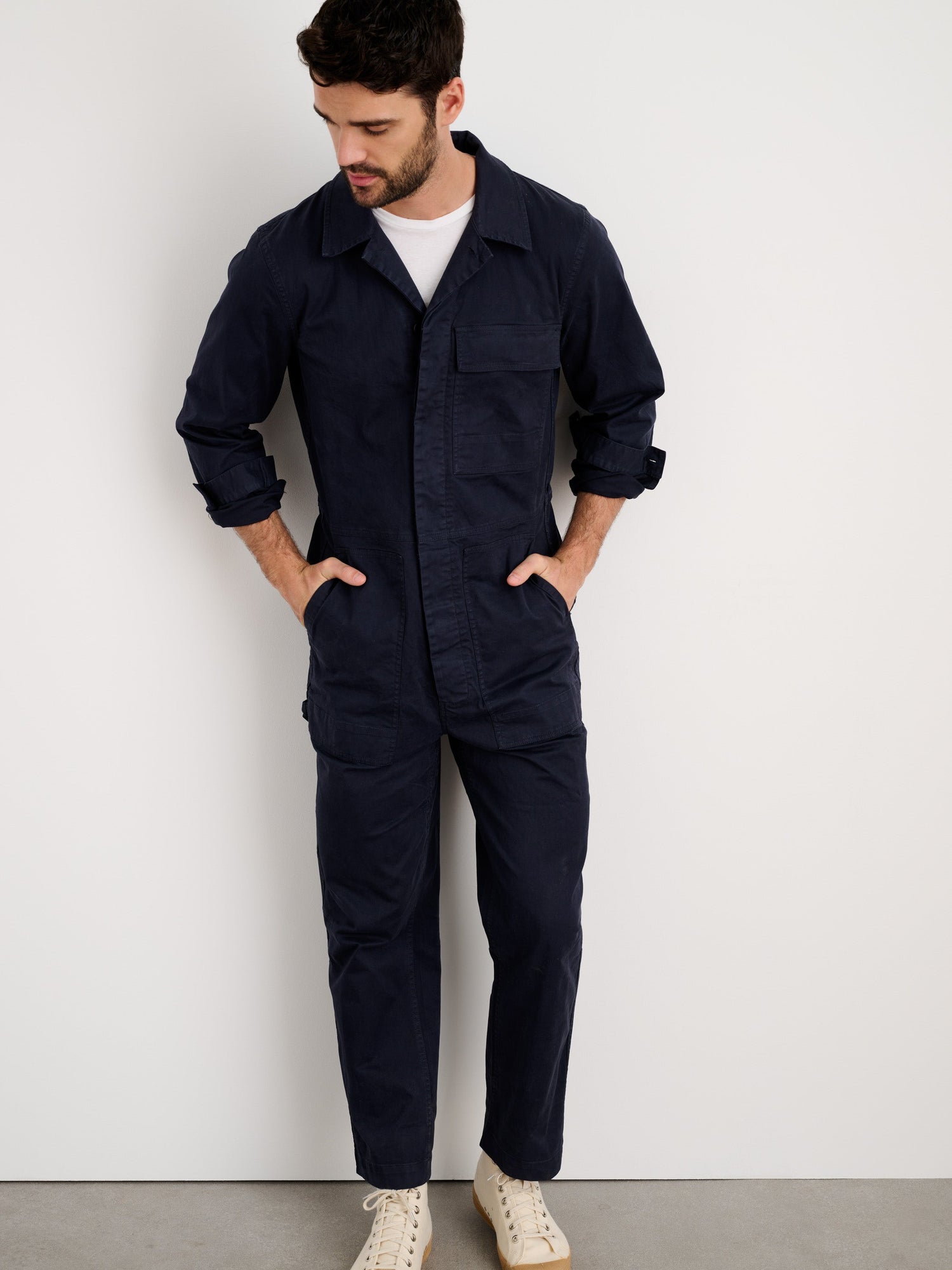 Men | Field Jumpsuit | Chino Dark Navy