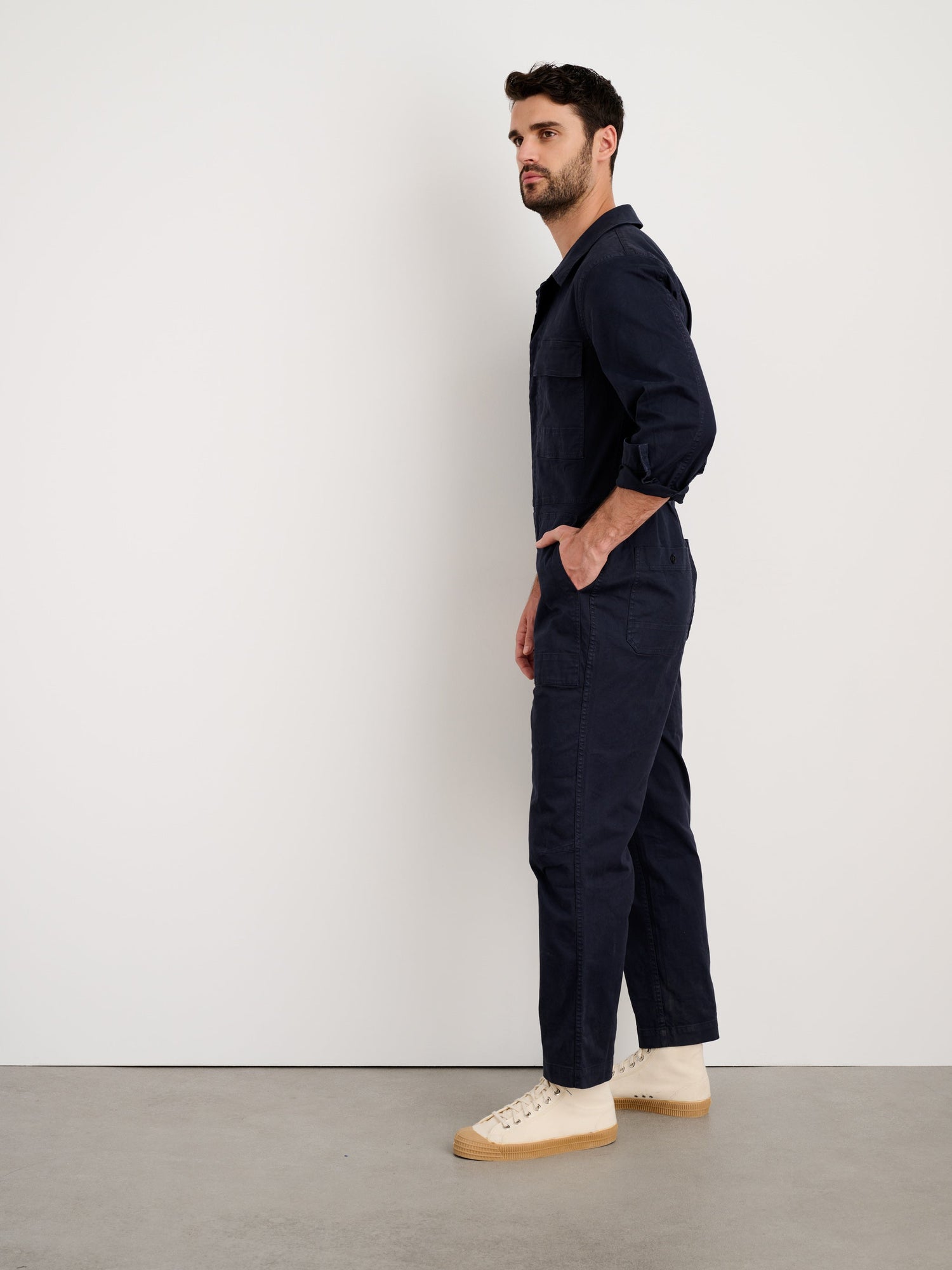 Men | Field Jumpsuit | Chino Dark Navy