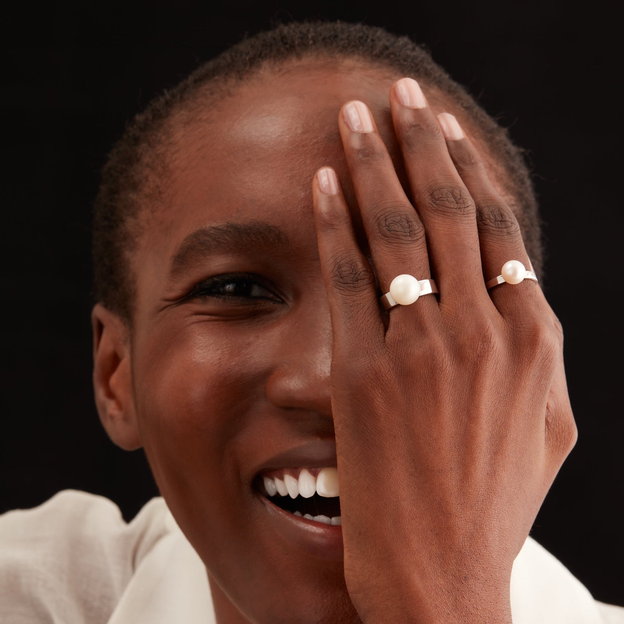 Lily Ring | Sterling Silver | Freshwater Pearls